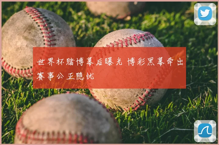 世界杯赌博幕后曝光 博彩黑幕牵出赛事公正隐忧